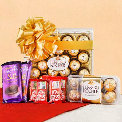 Mixed Silk Chocolates With Rocher